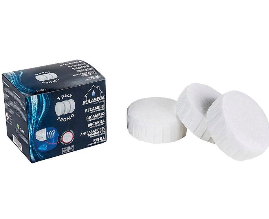 Fuktsluker Bolaseca refill 3stk 450gr - Hjem & Fritidsshoppen.no