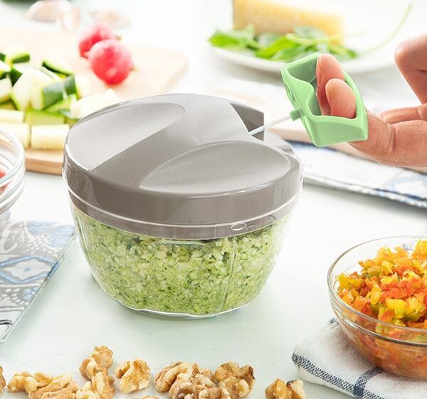 Grønnsaksskjærer mini med trekkledning - Hjem & Fritidsshoppen.no