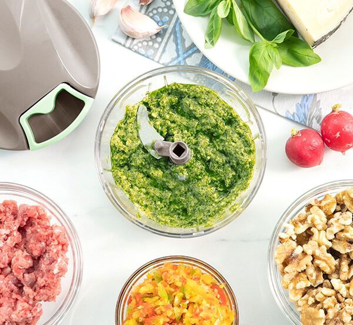 Grønnsaksskjærer mini med trekkledning - Hjem & Fritidsshoppen.no