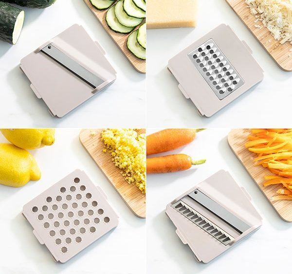 Grønnsaksskjærer, rivjern og mandolin 7-i-1 med tilbehør fra InnovaGoods - Hjem & Fritidsshoppen.no