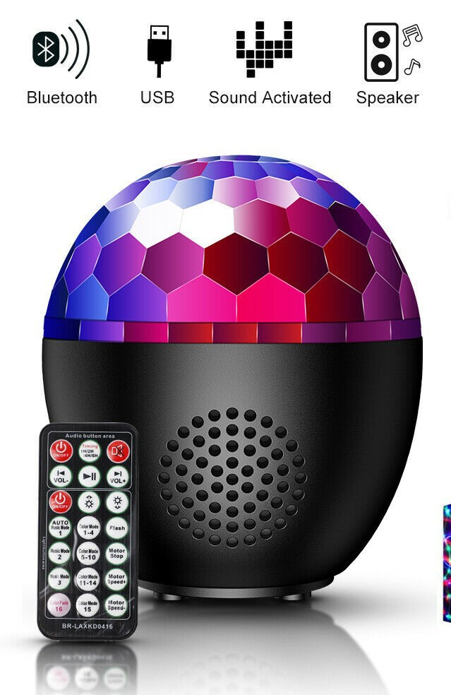 Discokule med høyttaler - endelig på lager igjen!