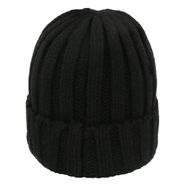 Doite Puyan Lue Svart – Strikket ullue i lammeull (unisex)