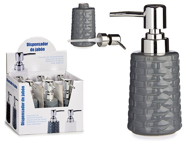 Såpedispenser relief grå - Hjem & Fritidsshoppen.no