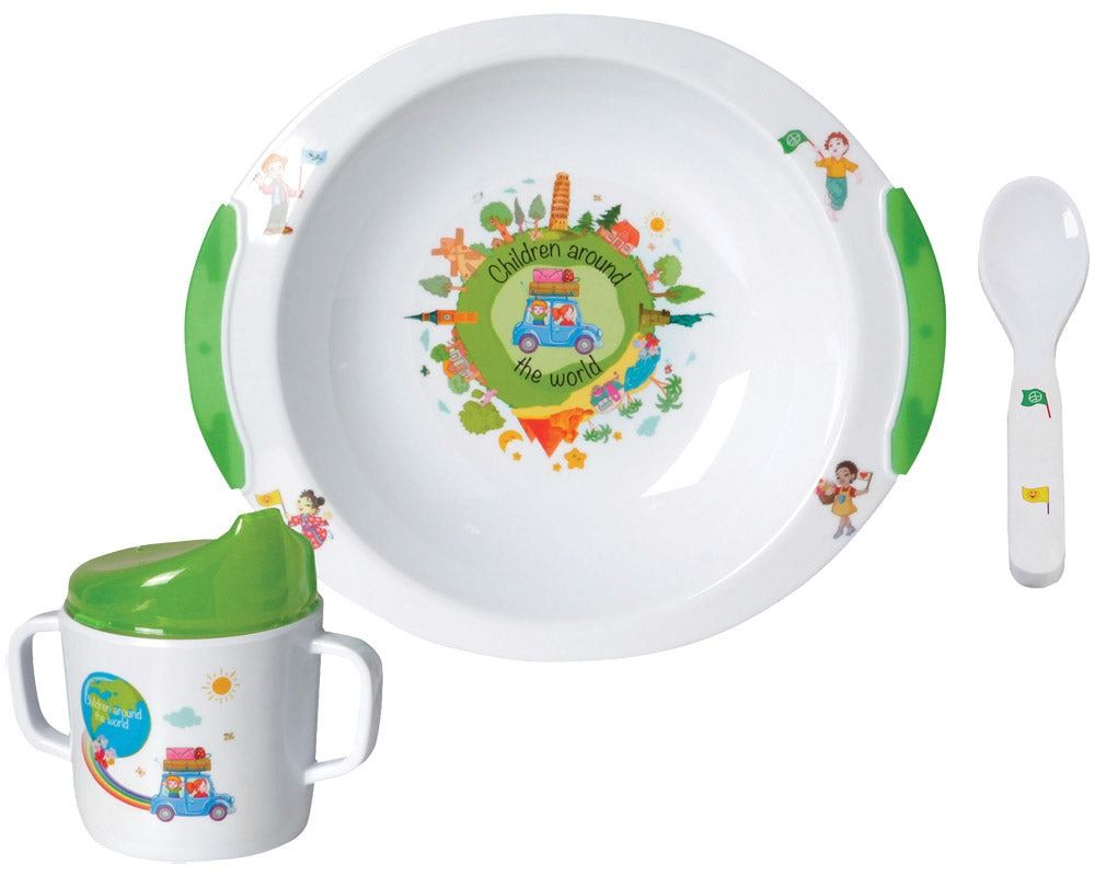 Servise til barn 3 deler - melamin - Hjem & Fritidsshoppen.no