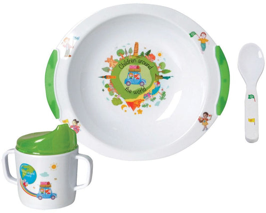 Servise til barn 3 deler - melamin - Hjem & Fritidsshoppen.no