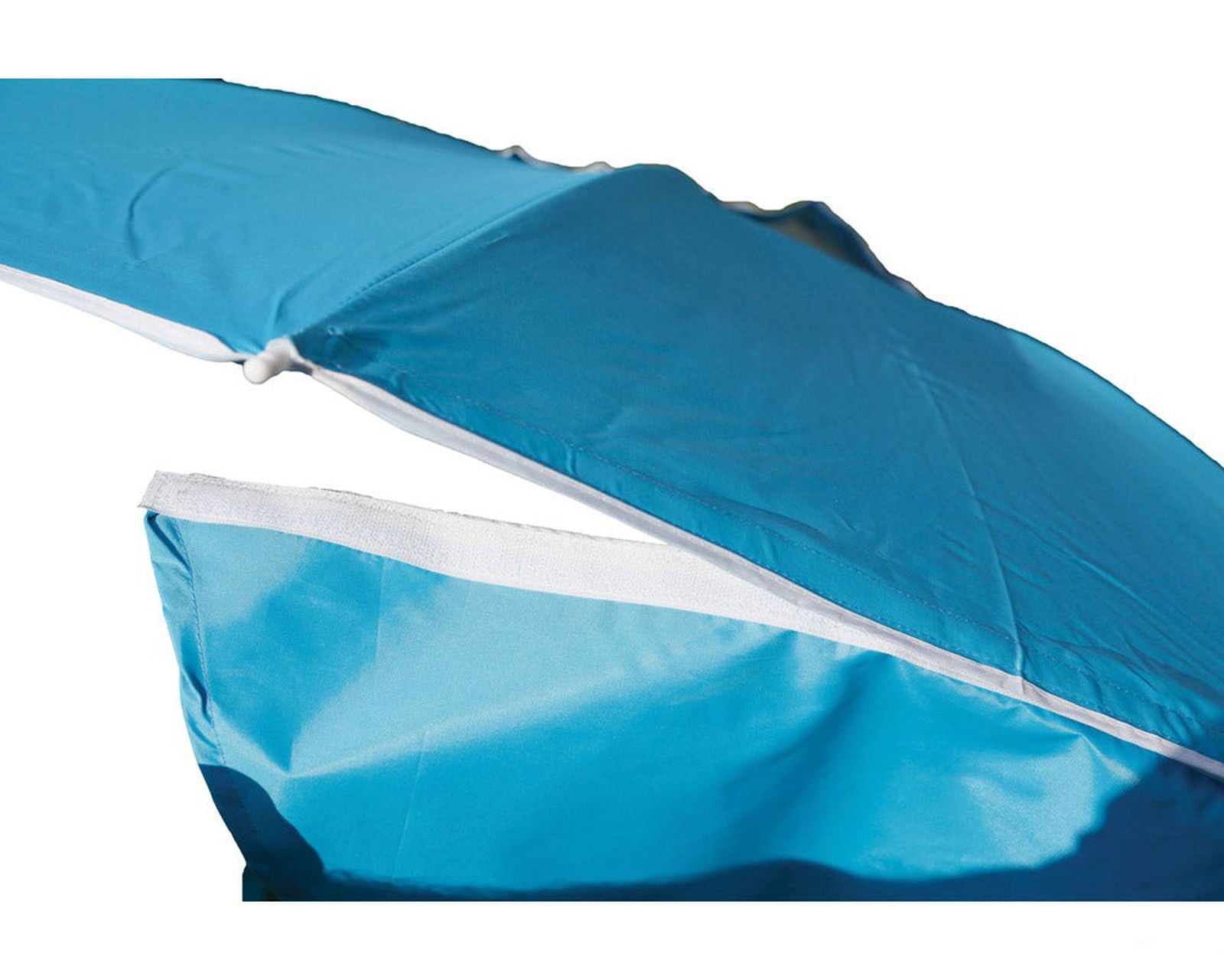 Strandparasoll blå med sidevegger -  perfekt for strandtur med barn - Hjem & Fritidsshoppen.no