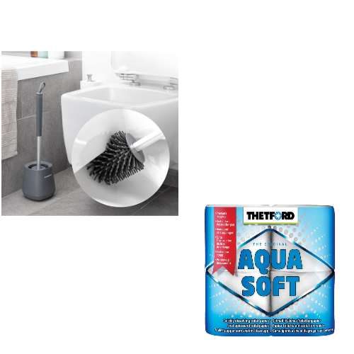 Toalettbørste og 3 x 4pk toalettpapir - Hjem & Fritidsshoppen.no