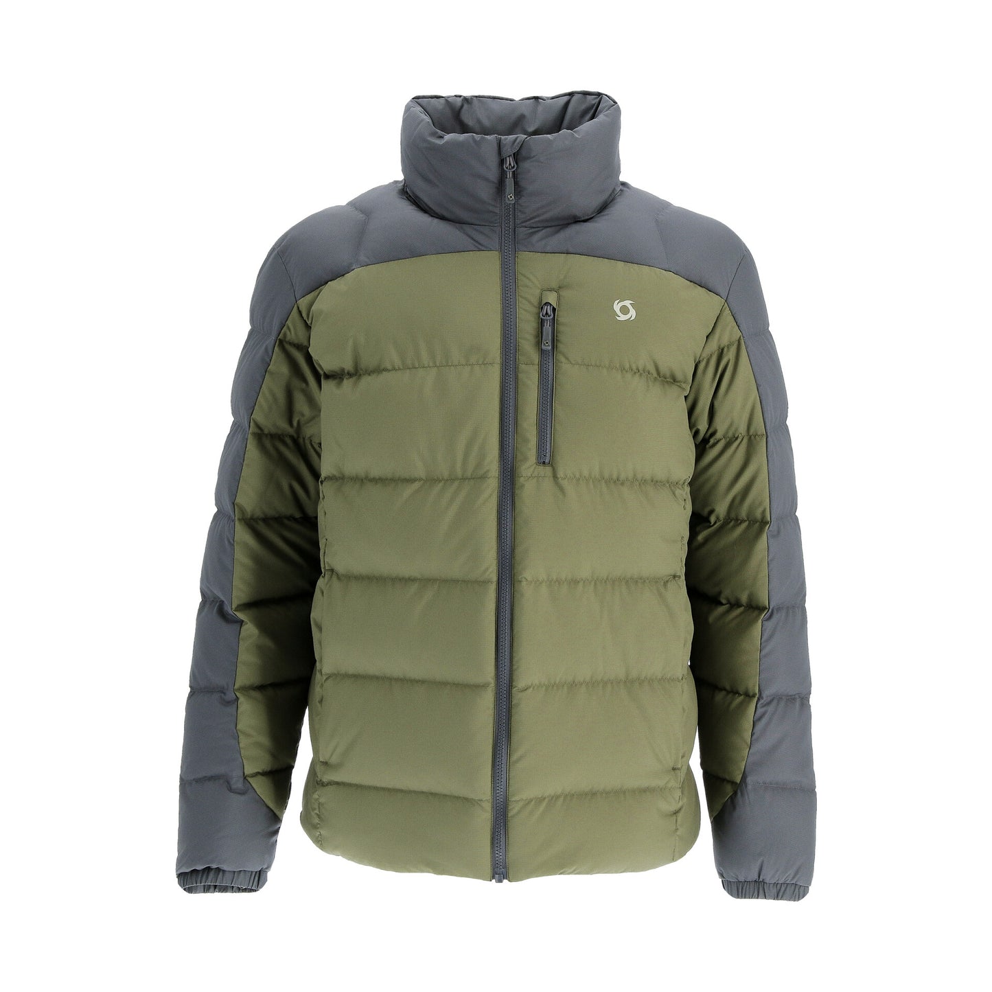 Doite Tundra Dunjakke Herre Brun og Oliove  – Varm vinterjakke med 700FP RDS dun og skjult hette