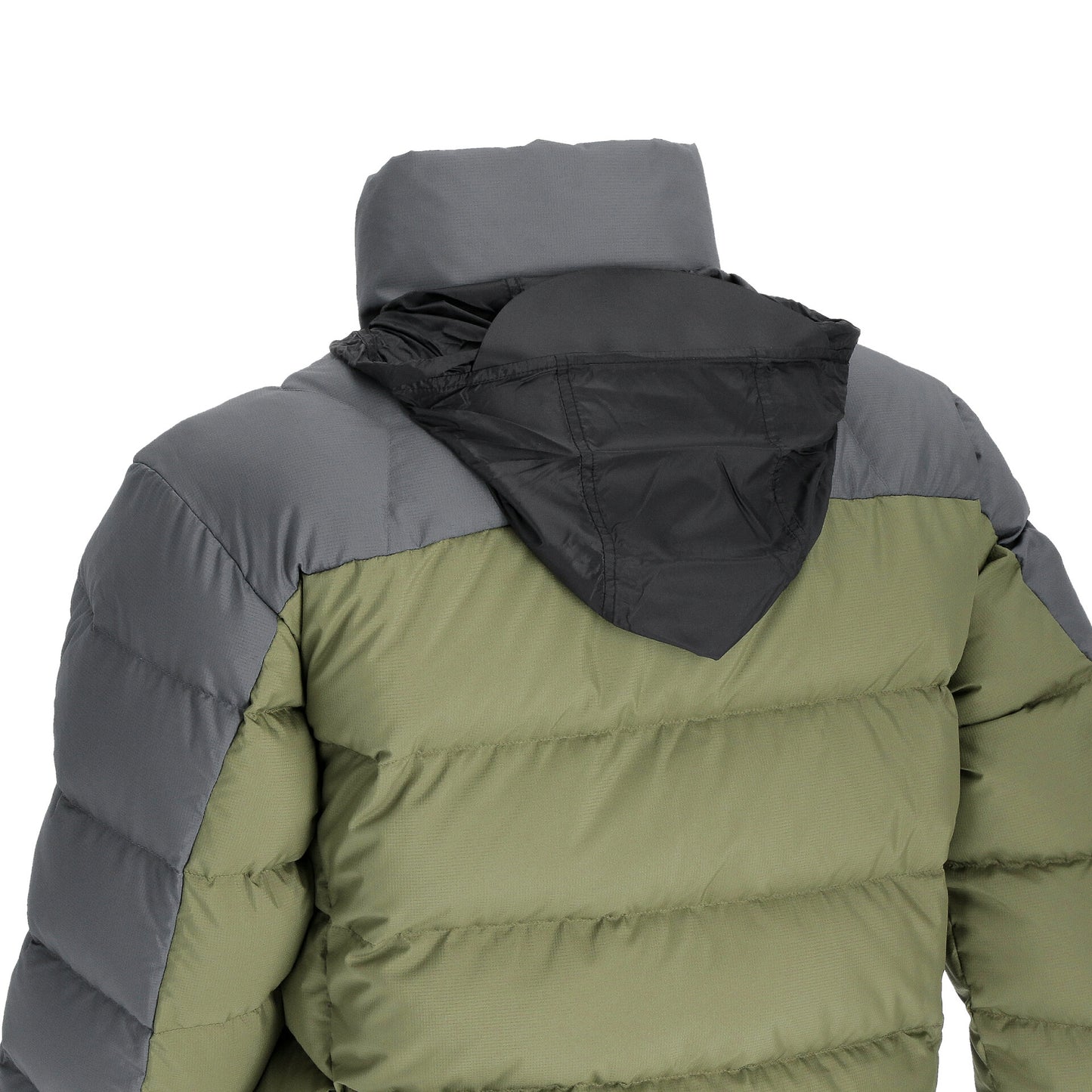 Doite Tundra Dunjakke Herre Brun og Oliove  – Varm vinterjakke med 700FP RDS dun og skjult hette