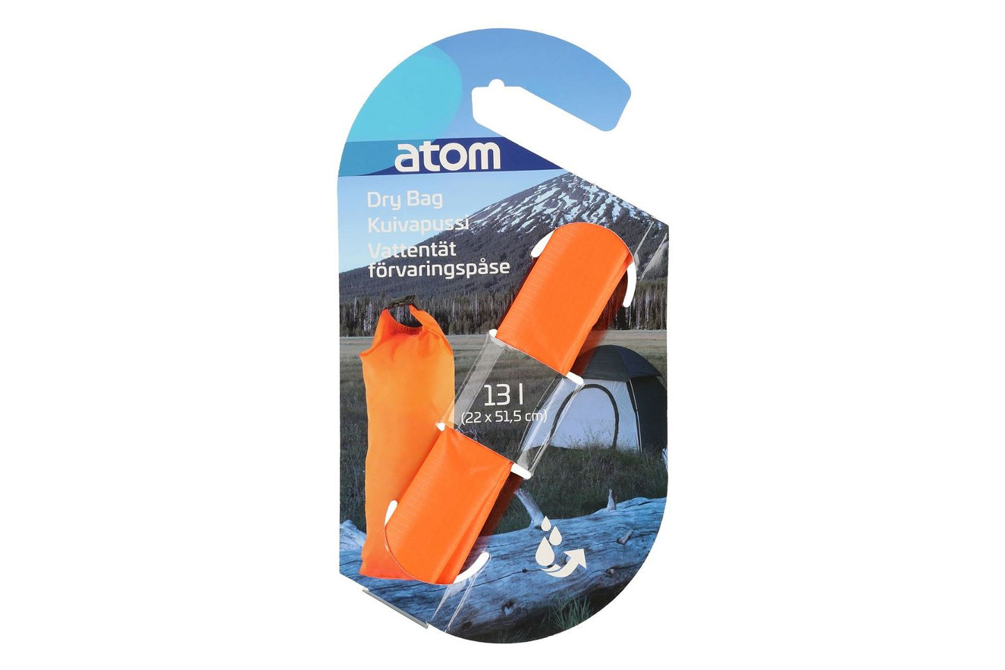 Vanntett oransje 13L pose - perfekt på ferieturen - Hjem & Fritidsshoppen.no