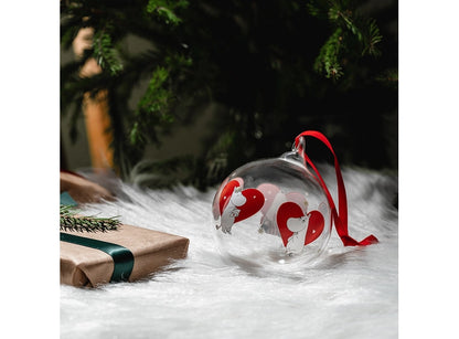 Mummi Julekule - Hjerte - 9 cm – miljøbilde