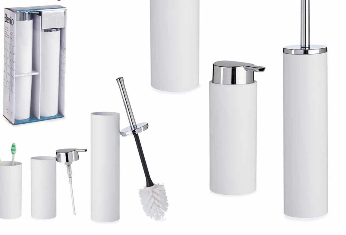 Baderom tilbehørsett hvit - Klassisk eleganse - Fritidsshoppen.nobadbaderombaderomsett