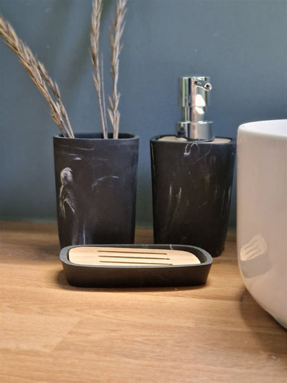 Baderomsett bambus og plast - Fritidsshoppen.nobadbaderombaderomsett