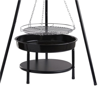 Bålpanne TRIPOD 52CM m/grillrist - Fritidsshoppen.no