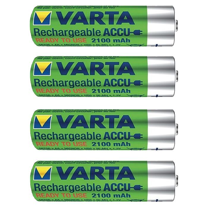 Batterier til Canopy Magnetic led light - 4 stk oppladbare aa/hr6/1,2v/2100mah - Fritidsshoppen.no4 pkAA batteribatt