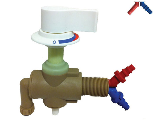 Blandebatteri U.T. Monomix Ø20mm m/bryter hvit - 