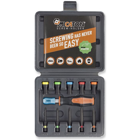 MAGNET DRIVER™ - praktisk etui med5 dimensjoner, 5 bits og håndtak  (SETT 11)