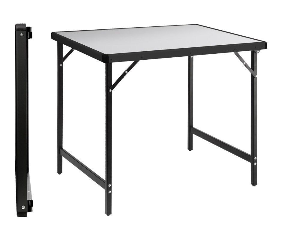 Campingbord Brunner Torun 80 x 60 cm grå/svart aluminium - Fritidsshoppen.nobobilcampingcampingbil