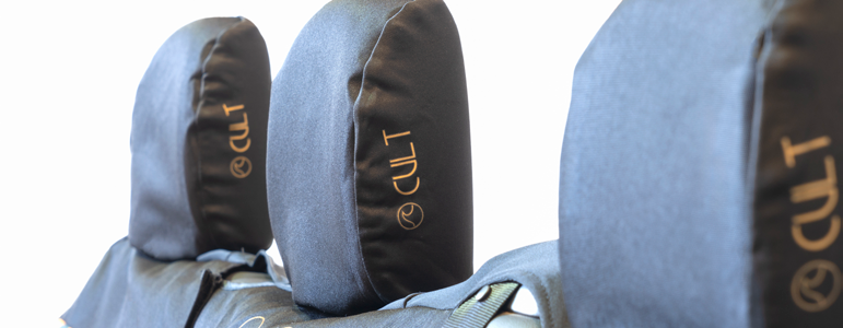 CULT Hodestøttetrekk sort, vanntett