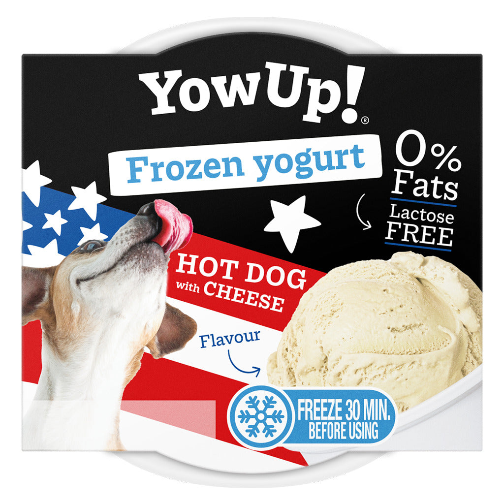YowUp Frozen Yogurt Hot Dog Cheese
