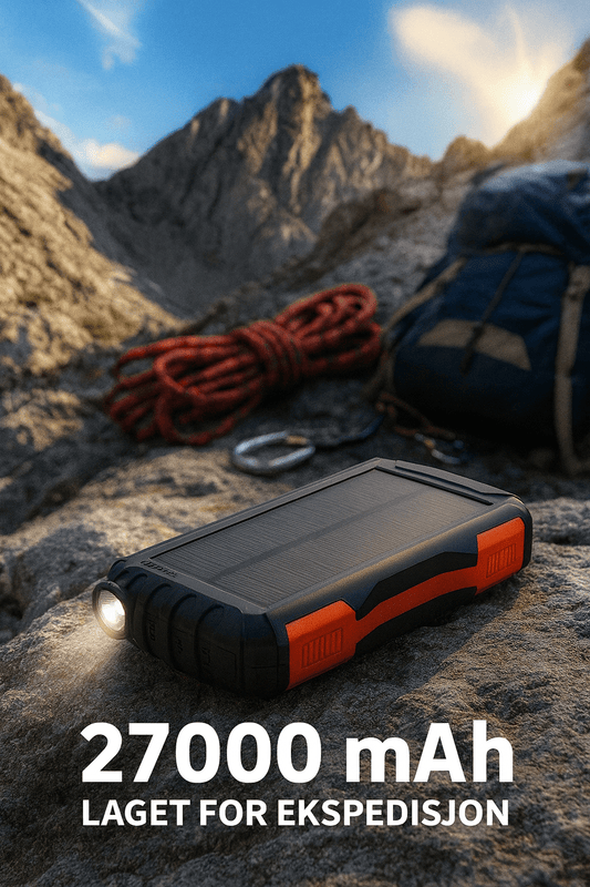 Doite Fenix Solcelle Powerbank – 27 000 mAh | Ekspedisjonsmodell - Fritidsshoppen.nobobilcampingvognDoite Powerbank Solcelle powerbank 27.000 mAh Ekspedisjon Turutstyr Camping Beredskap Friluft Outdoor Elektronikk tur Fritidsshoppen