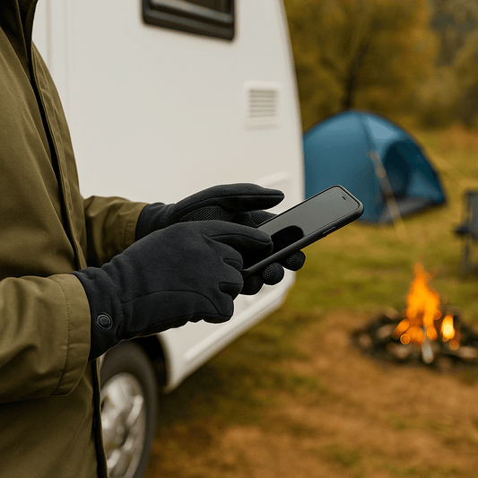 Doite Heritage Mildura Hansker – Varme, pustende fleecehansker med D - Touch™ og sklisikkert grep (Svart) - Fritidsshoppen.noAndesarctic trackingcamping