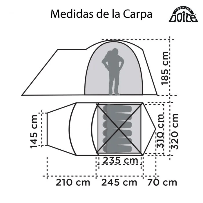 Doite Telt Licanray 6 - Fritidsshoppen.no