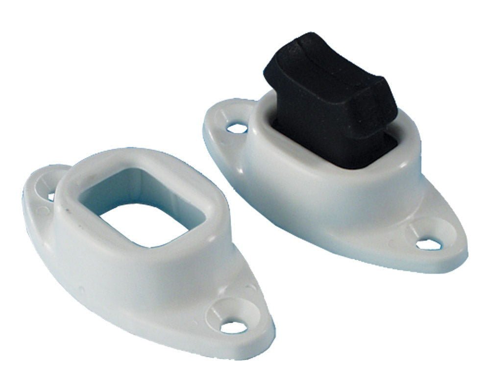 Dørholder tre deler hvit/svart - Fritidsshoppen.no