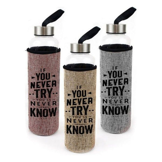 Drikkeflaske perfekt for trening med motivasjonstekst - Fritidsshoppen.noaktiv fritiddrikkeflaskefriluft