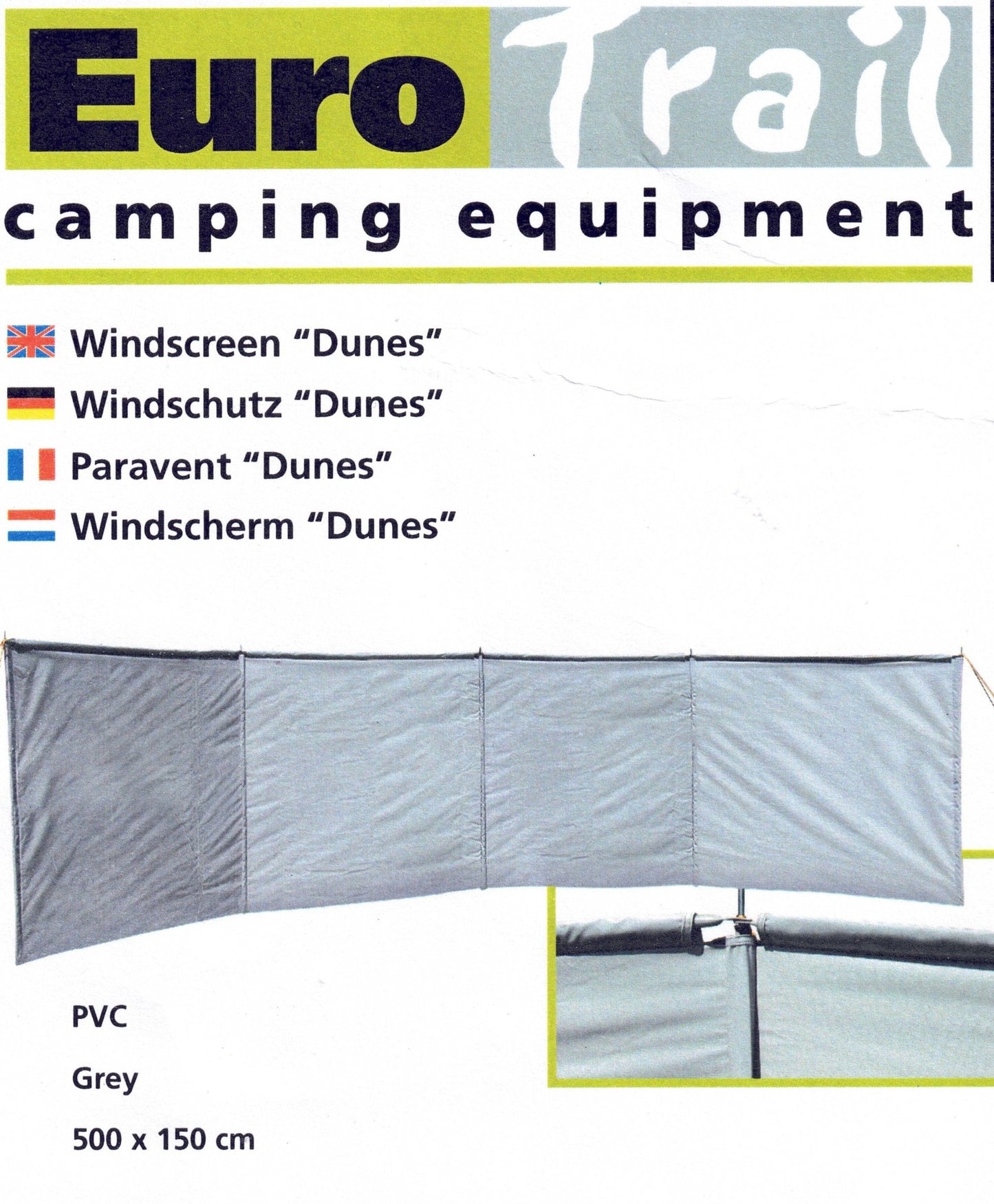 Dunes levegg av solid PVC stoff - Stabil og solid vindkskjerm - Fritidsshoppen.no