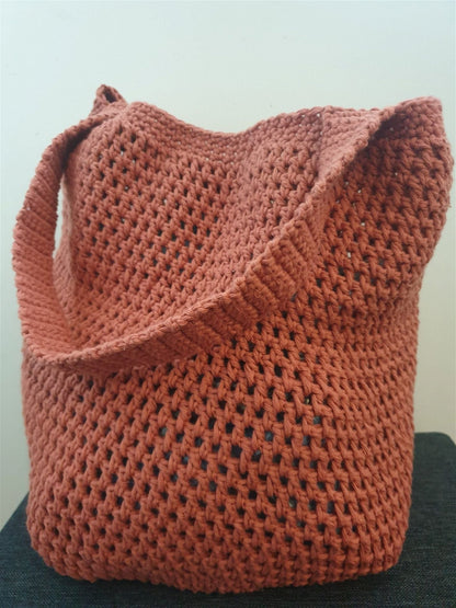 Heklet handlenett & skulderbag - Fritidsshoppen.nofritidgardhandlenett