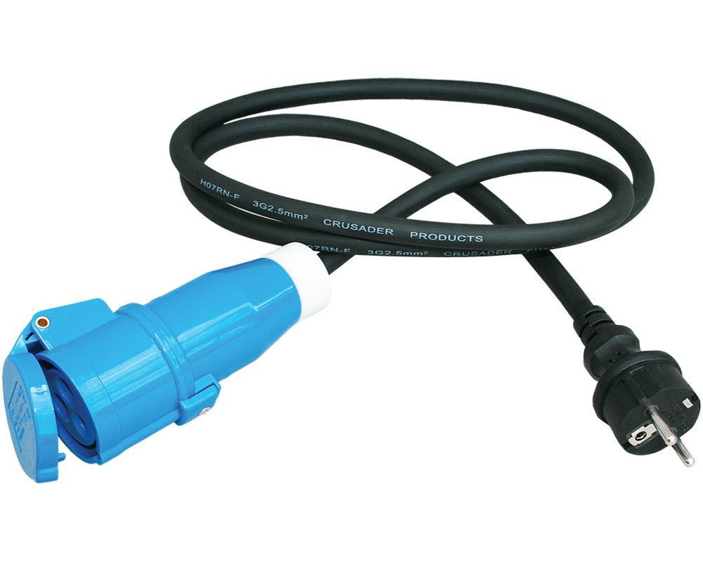 Kabel med hann schuko + hunn CEE17 - Fritidsshoppen.nobobilbobilutstyrbåt