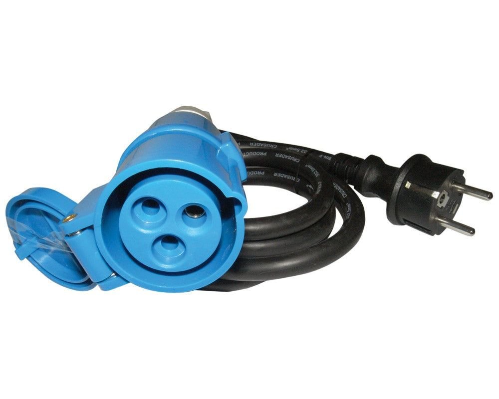 Kabel med hann schuko + hunn CEE17 - Fritidsshoppen.nobobilbobilutstyrbåt