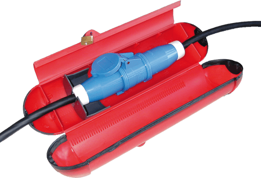 Kabelboks m/lås vanntett rød - Fritidsshoppen.no