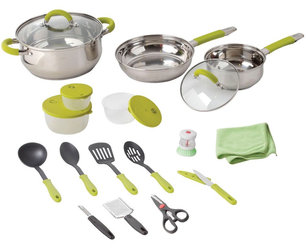 Kjøkkensett komplett 18+2 deler - Fritidsshoppen.nobåtcampingvogncamputst