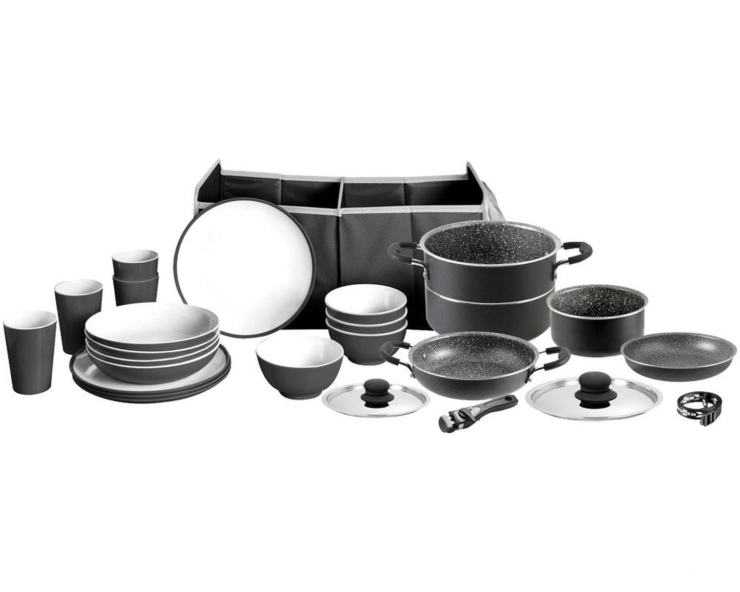 Kjøkkensett med kjeler og servise - Fritidsshoppen.nobobilbobilutstyrbåt