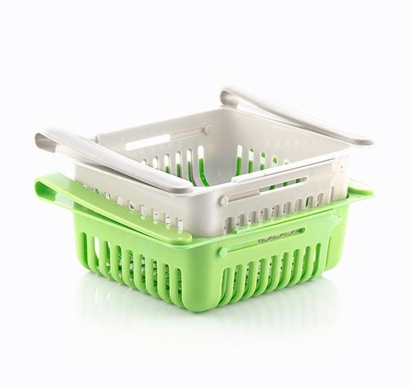 Kjøleskapshyller justerbare fra InnovaGoods (Pakke med 2) - Fritidsshoppen.nohyllejusterbarkjopp