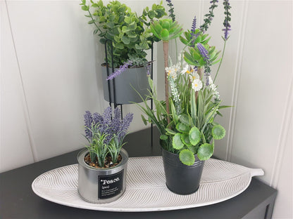 Kunstig Eukalyptusplante med metallstativ - grå 14x40 cm - Fritidsshoppen.nobilligshoppenDekoreukalyptus