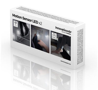 LED - lampe med bevegelsessensor 2pk. - Fritidsshoppen.nofritidInteriørled - lys
