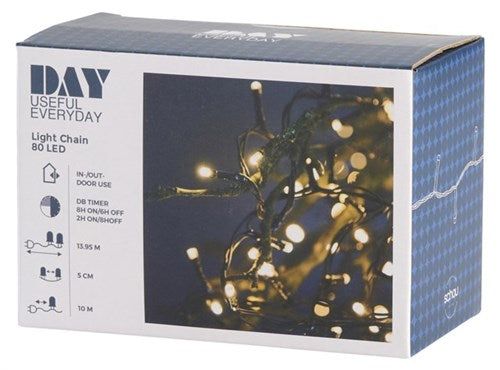 LYSLENKE 80 Dioder 31V/230V IP44 Inne/ute - Fritidsshoppen.nojulelysjuletrelysled - lys