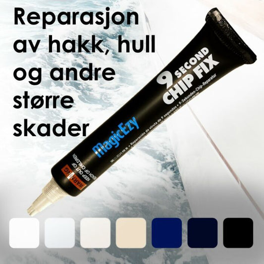 Magicezy 9 second chip fix - reperasjonsfiller til båt og caravan - Fritidsshoppen.nobilvaskbobilboca