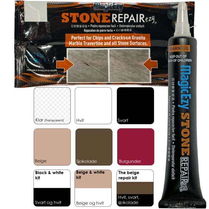 MagicEzy Stone REPAIRezy - Innfarget filler for reparasjon av stein - Fritidsshoppen.no