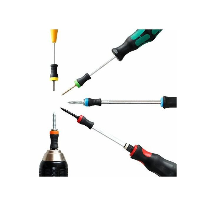 MAGNET DRIVER™ - praktisk etui med 6 skrueholdere, 10 bits, Spikerholder og håndtak(Sett 18) - Fritidsshoppen.nobitsdrillJPH