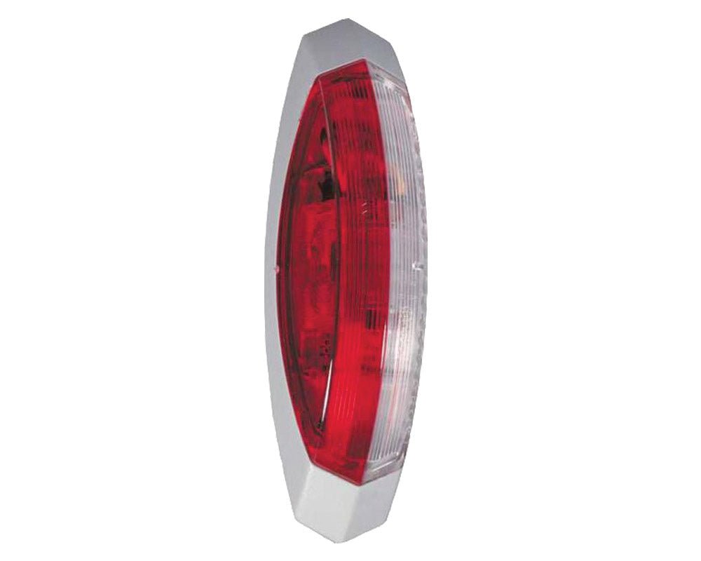 Markeringslys Hella avlang 122x39x28mm grå ramme - Fritidsshoppen.no