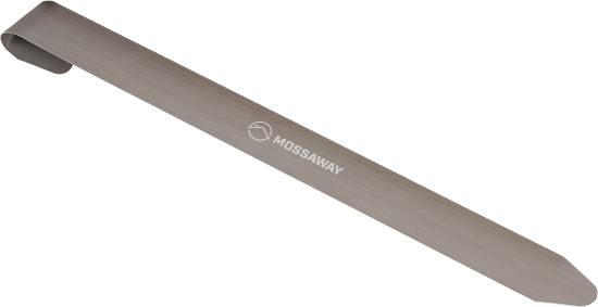 Mosebeslag i sink for steintak - 40x440 mm. - Fritidsshoppen.no