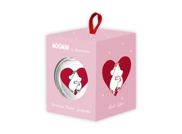 Mummi Julekule - Hjerte - 7 cm - Fritidsshoppen.nojuljulegavejulekule