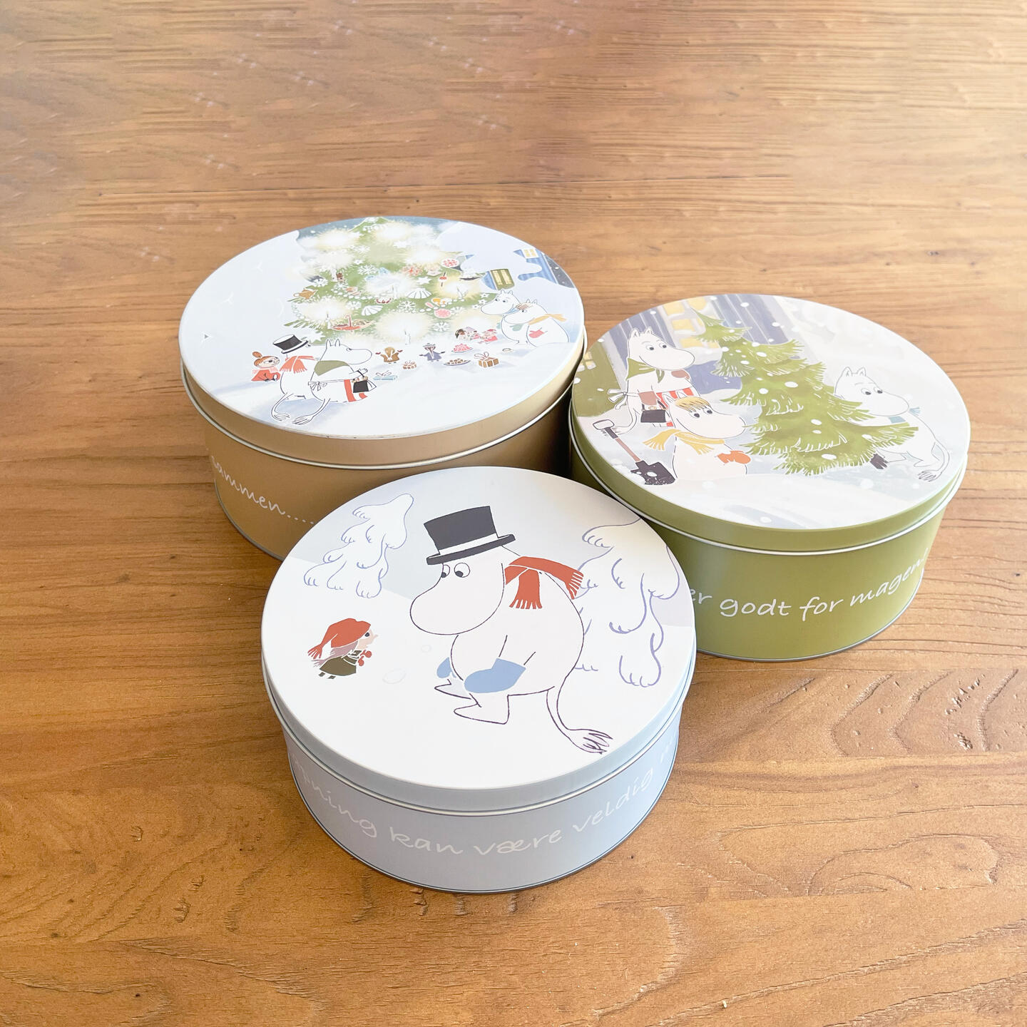 Mummi kakebokser sett a 3 stk Vinter - Hjem & Fritidsshoppen.no