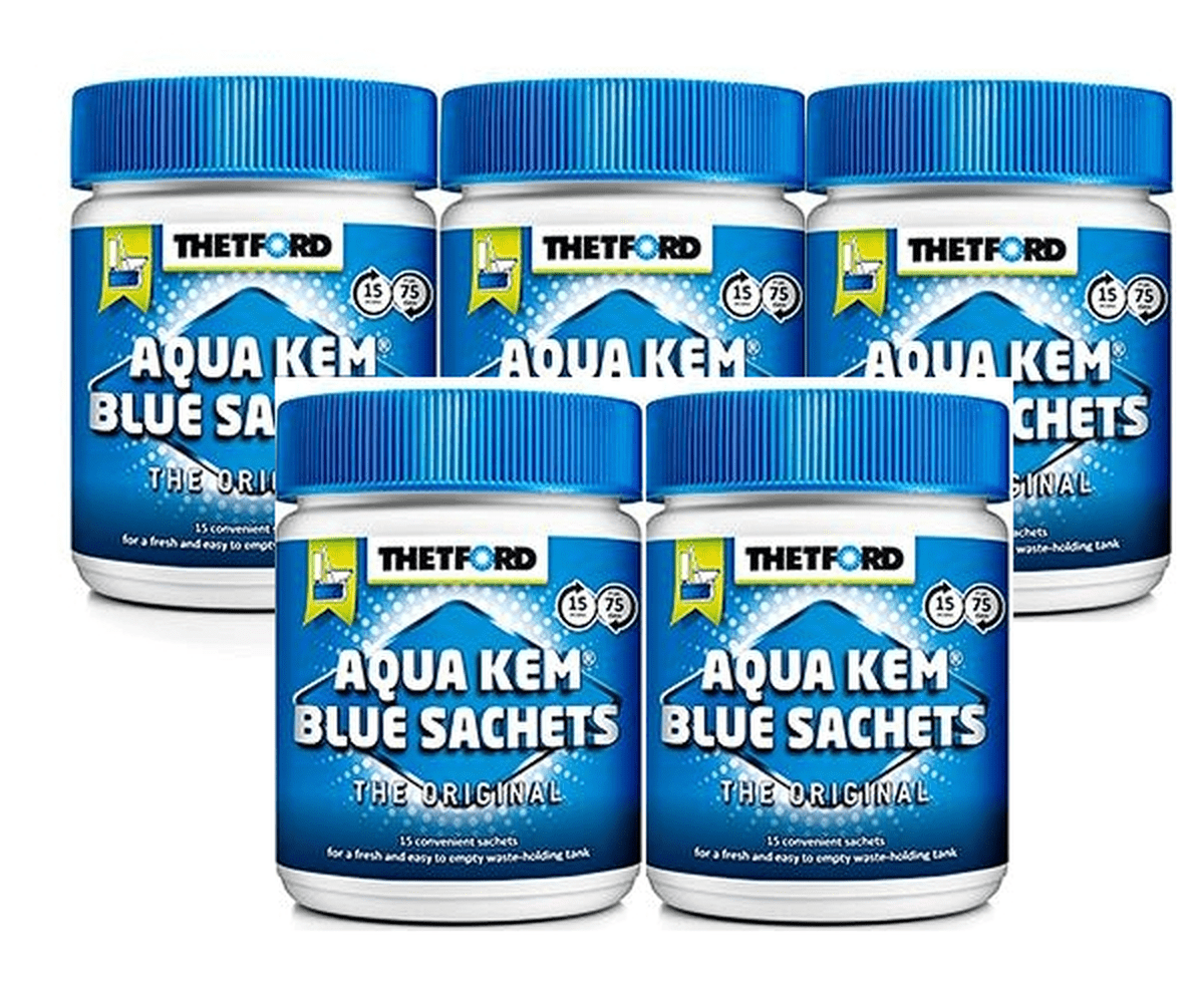 Pakkepris på Thetford Aqua Blue Sachets 75 stk - sanitærmiddel til bobil og campingvogn - Fritidsshoppen.noAquaAqua Blueaqua clean
