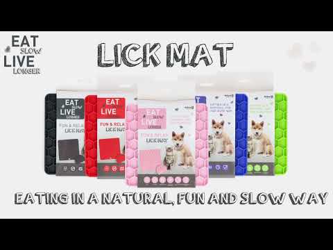 Eat Slow Live Longer Lick Mat Honeycomb - video som viser produktet i bruk