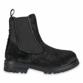 Sort støvel i inuitisk selskinn – Kim – Great Greenland 
